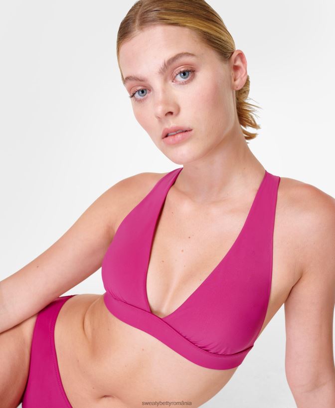 Sweaty Betty top de bikini peninsula xtra life femei phlox roz îmbrăcăminte SV3TD440
