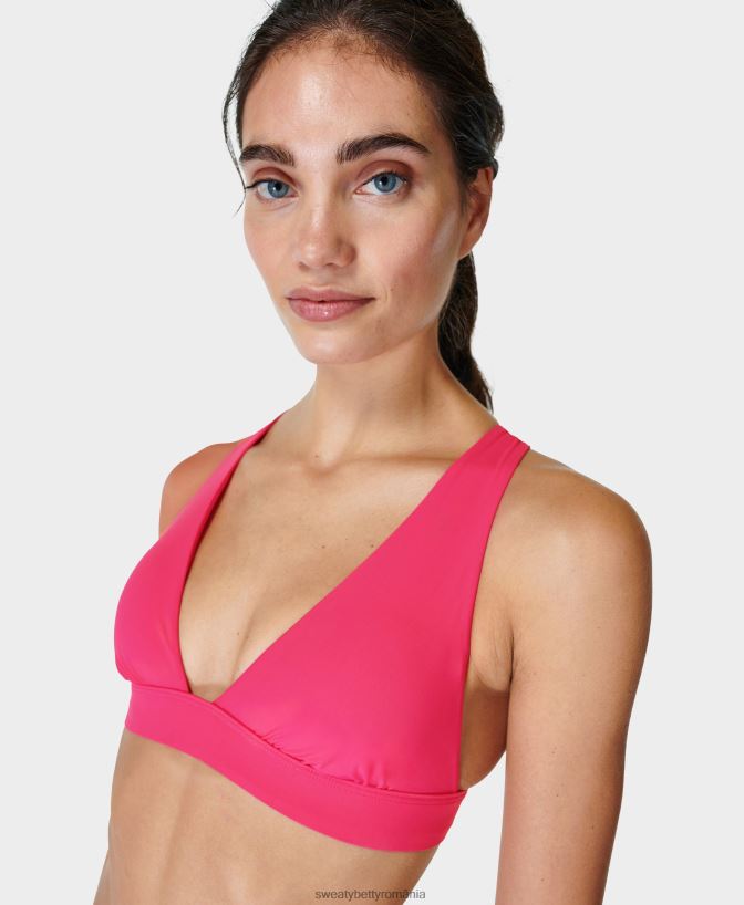 Sweaty Betty top de bikini peninsula xtra life femei roz strălucitor îmbrăcăminte SV3TD441