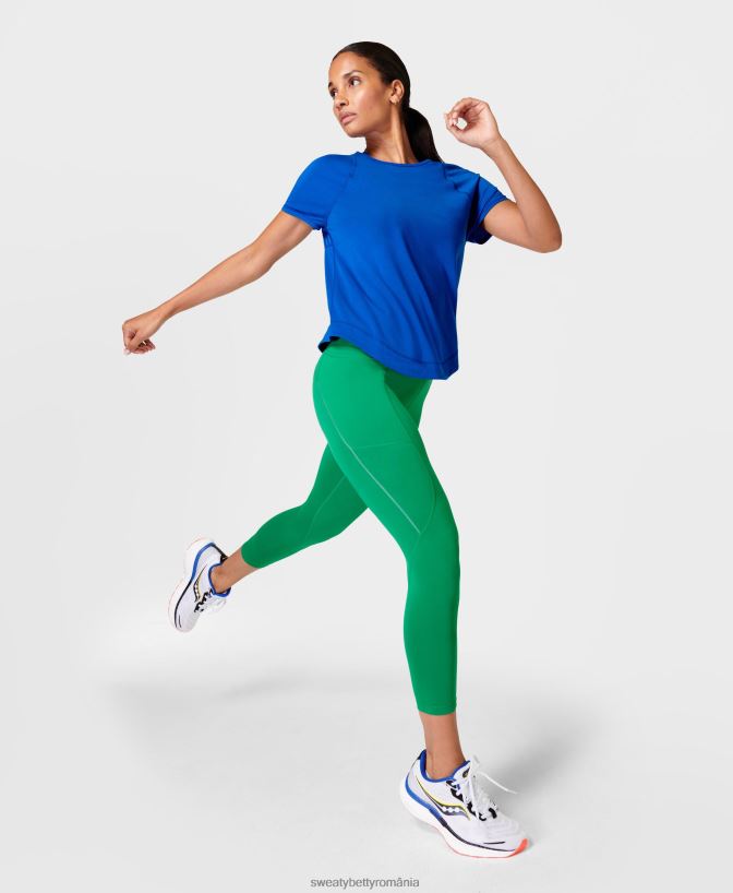 Sweaty Betty jambiere de alergare therma boost 2.0 7/8 reflectorizante femei verde electro îmbrăcăminte SV3TD716