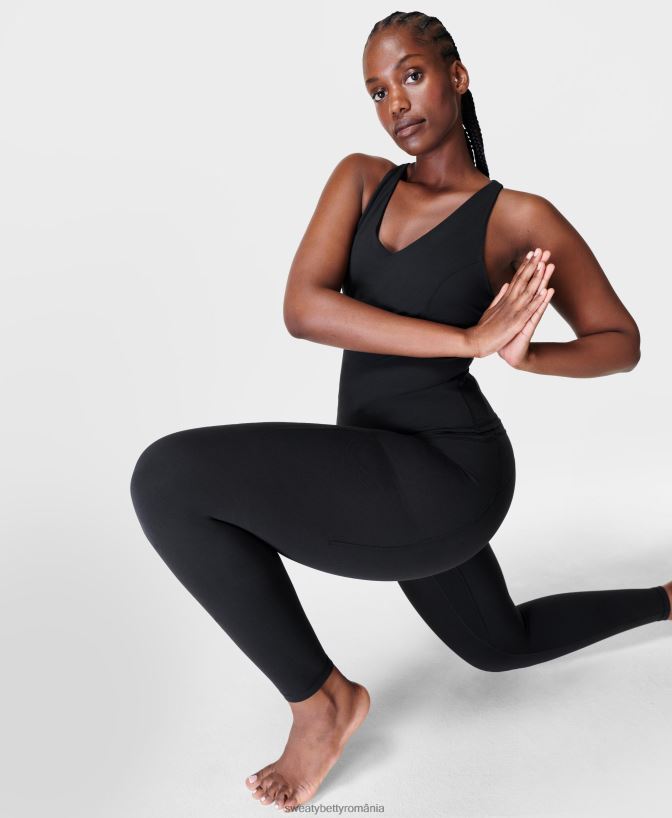 Sweaty Betty jambiere de yoga super moi femei negru îmbrăcăminte SV3TD119