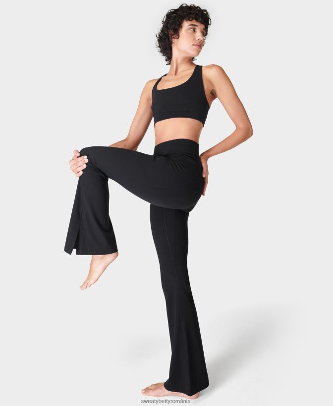 Sweaty Betty pantaloni de yoga super moi femei negru îmbrăcăminte SV3TD551