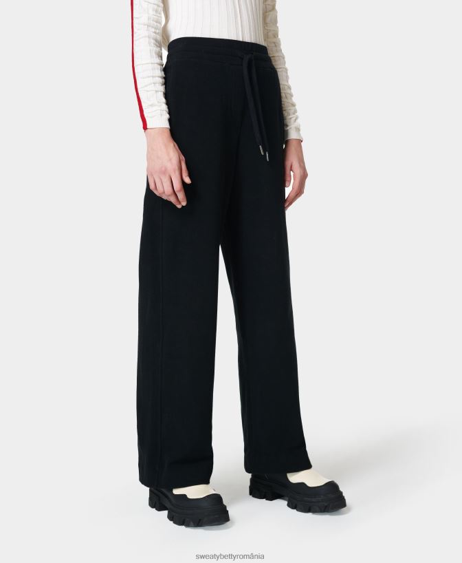 Sweaty Betty pantaloni fleece de lux sereni femei negru îmbrăcăminte SV3TD1032