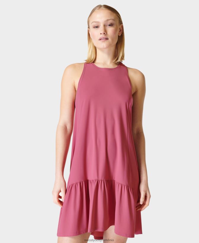 Sweaty Betty rochie mini explorer club femei roz ambiental îmbrăcăminte SV3TD577