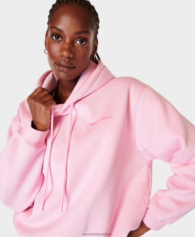 Sweaty Betty hanoracul powerhouse femei roz creta îmbrăcăminte SV3TD216