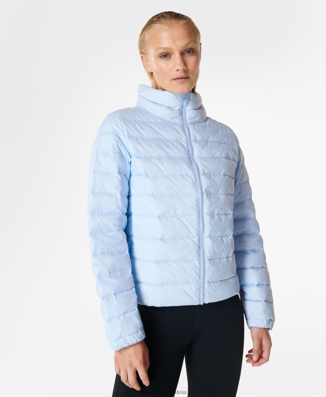 Sweaty Betty jachetă împachetabilă pathfinder femei albastru briza îmbrăcăminte SV3TD761