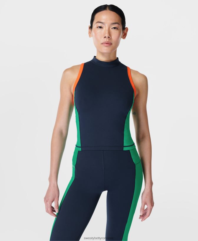 Sweaty Betty rezervor de antrenament power zip spate femei verde viu îmbrăcăminte SV3TD816
