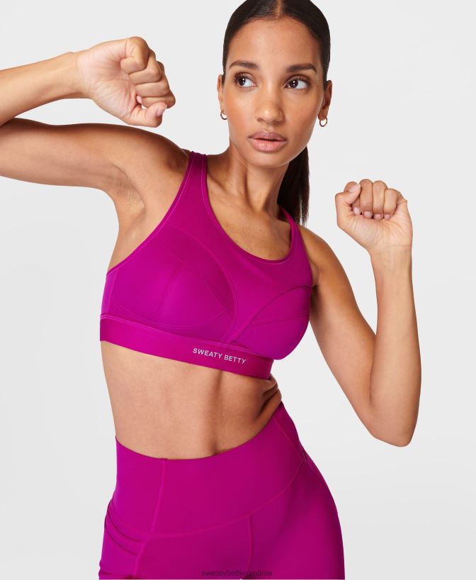 Sweaty Betty sutien de alergare power pro femei violet fuziune magenta îmbrăcăminte SV3TD211